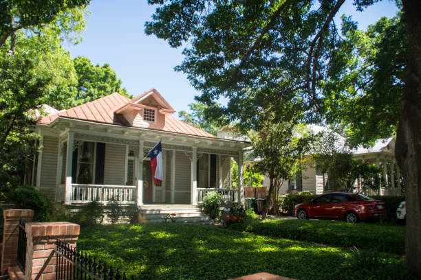 Charming home exterior with landscaped yard